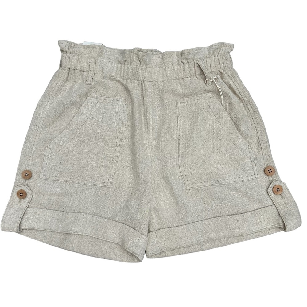 Dear John Linen KARLIE PaperBag Waist Shorts